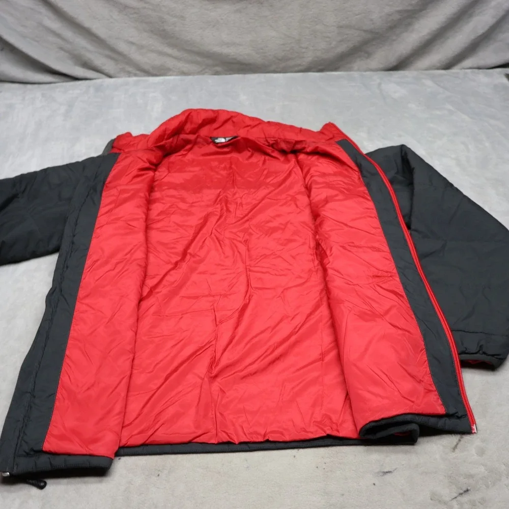 North Face Jacket Mens Small Black Insulated Full Zip Light Pack Winter Puffer